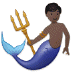 🧜🏿‍♂️ merman: dark skin tone display on Samsung